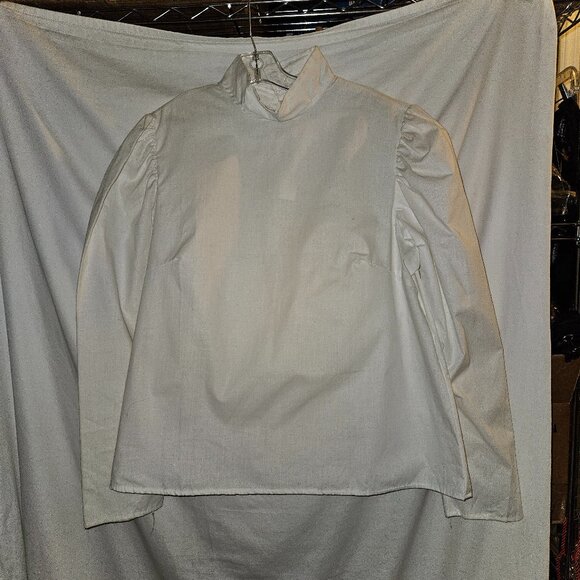 NWT Gibson Girl Blouse MED White Victorian Cosplay - Picture 1 of 15